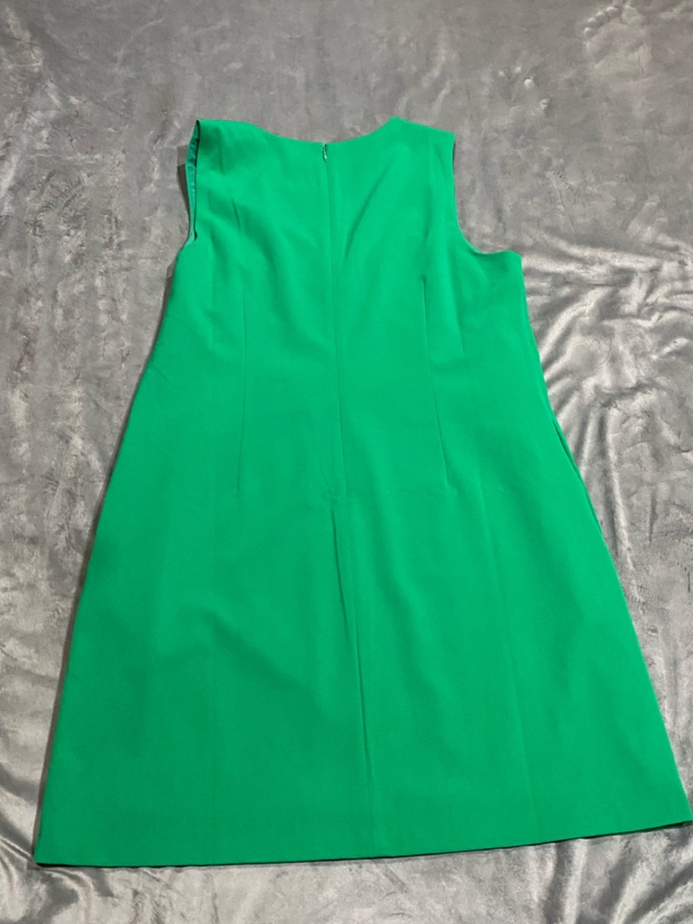 J. Crew Factory Kelly Green Sleeveless V-Neck A-Line Mini Dress - Picture 7 of 13